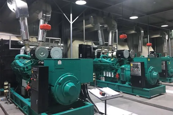 Cummins generator sets installed in a plant room