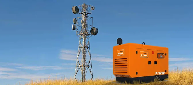 TAFE Power generator powering a telecom tower