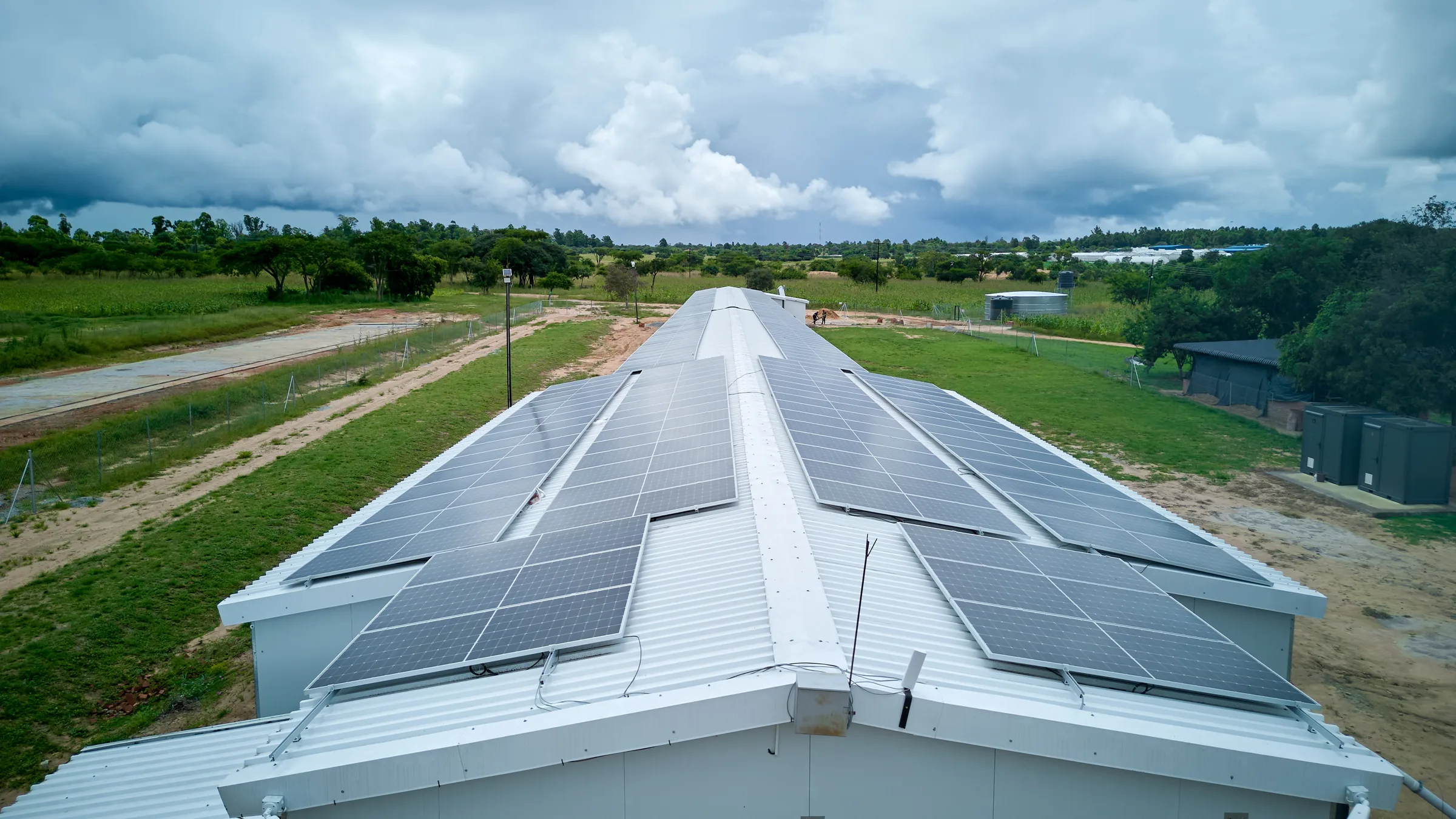 Roof-mounted solar array installed by Powermec at Golden York
